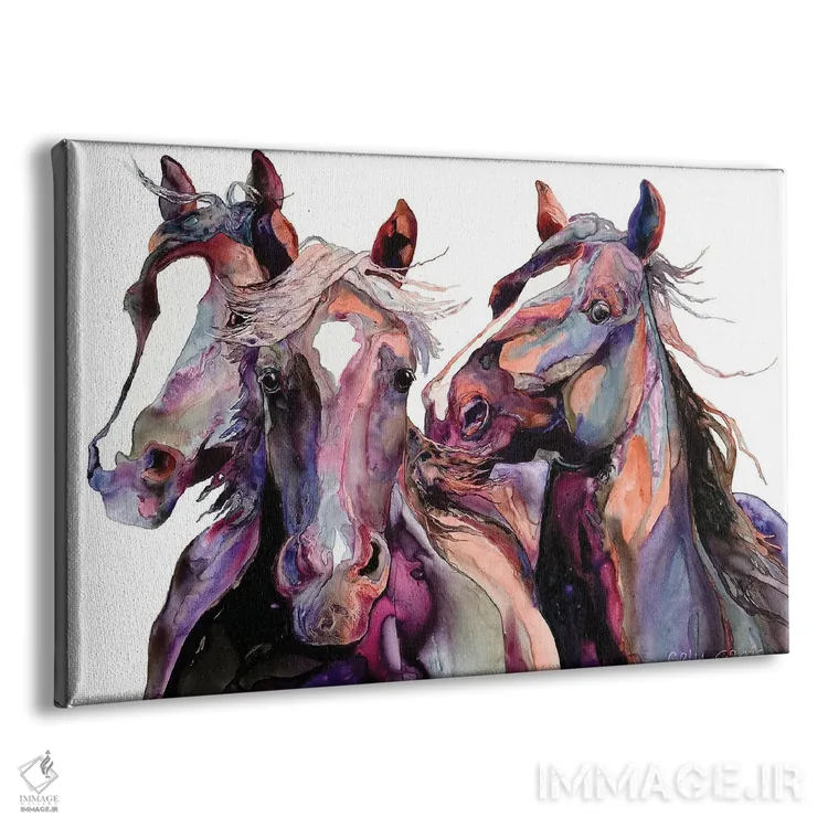 تابلو دکوراتیو باران بنفش اثر کالی گاریس - نمای پرسپکتیو محصول