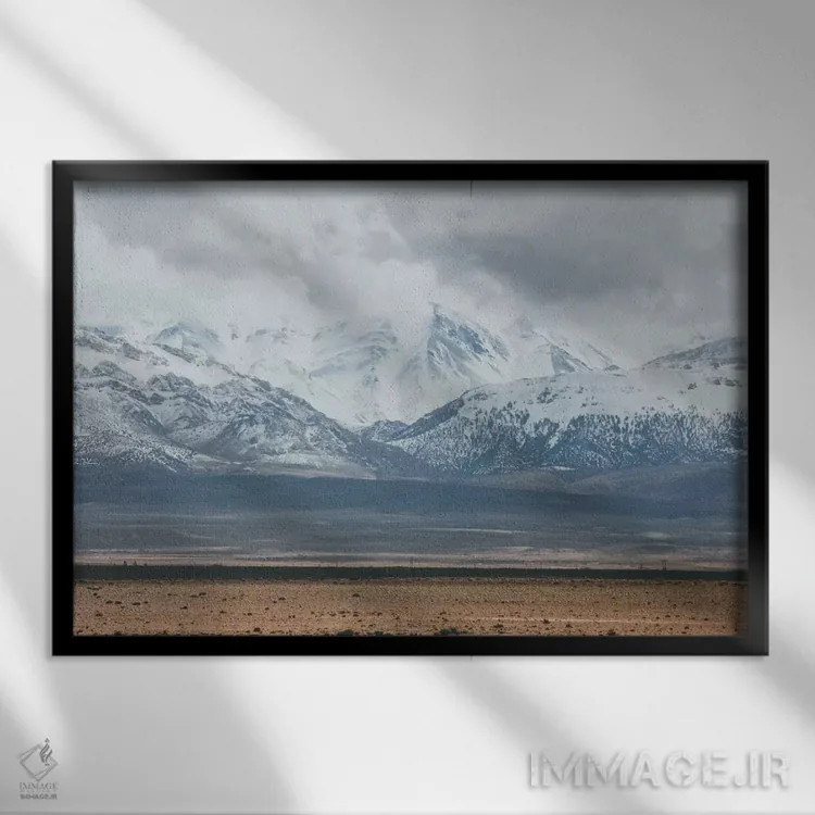 تابلو دکوراتیو کوه های اطلس، مراکش اثر لوک آنتونی گرم - نمای قابدار مشکی