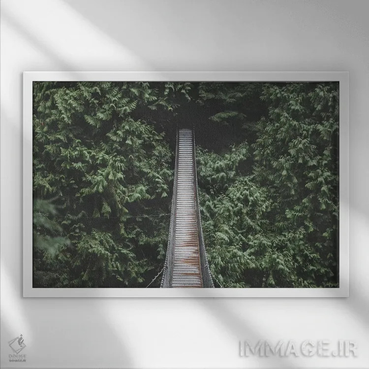 تابلو دکوراتیو دره لین، ونکوور II اثر لوک آنتونی گرم - نمای قابدار سفید