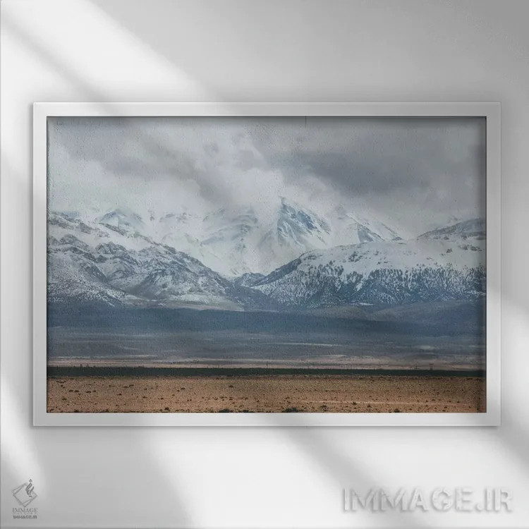 تابلو دکوراتیو کوه های اطلس، مراکش اثر لوک آنتونی گرم - نمای قابدار سفید