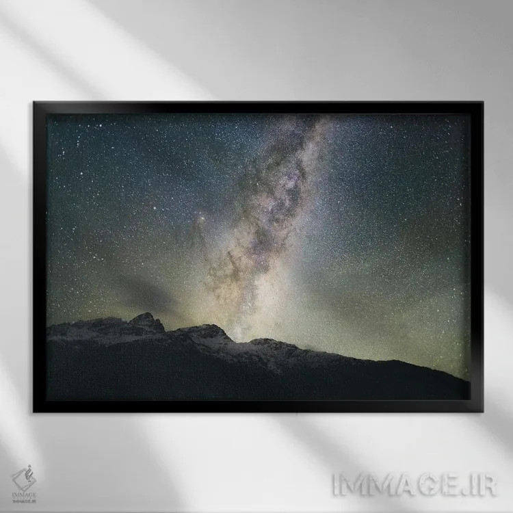 تابلو دکوراتیو پارک ملی کوه اسپایرینگ، نیوزیلند اثر لوک آنتونی گرم - نمای قابدار مشکی