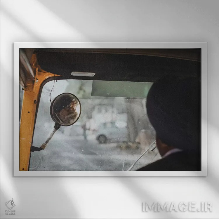 تابلو دکوراتیو دهلی نو، هند II اثر لوک آنتونی گرم - نمای قابدار سفید