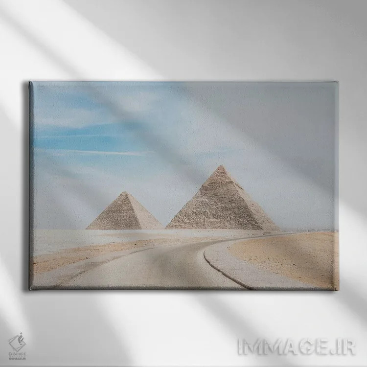 تابلو دکوراتیو اهرام مصر اثر لوک آنتونی گرم - نمای روبهرو روی دیوار