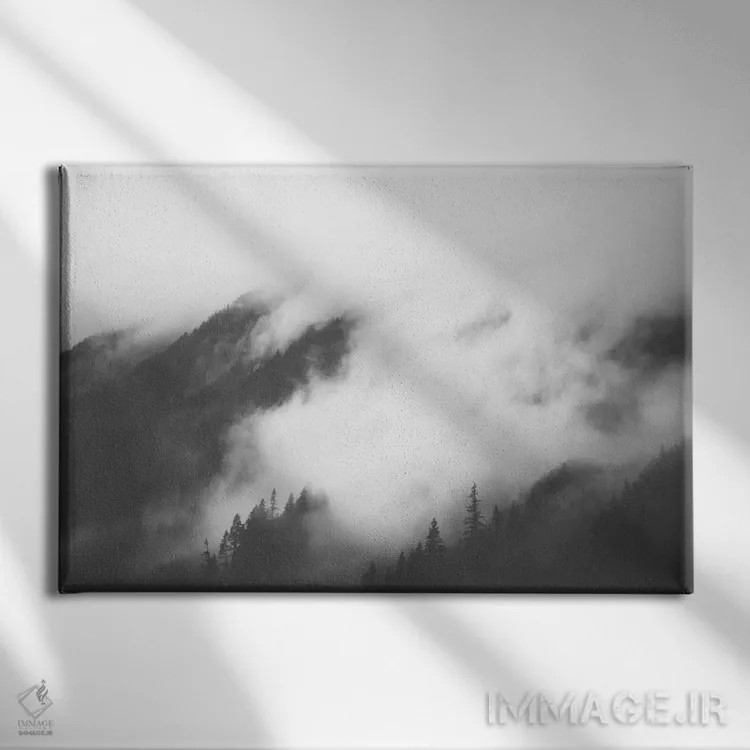 تابلو دکوراتیو مه غلتان I اثر لوک آنتونی گرم - نمای روبهرو روی دیوار