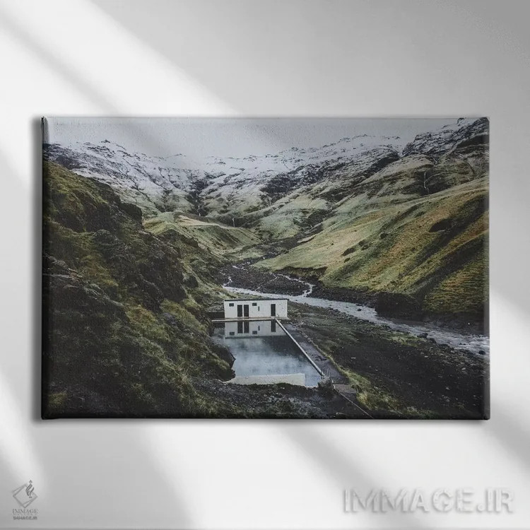 تابلو دکوراتیو سلجاوالالاگ، ایسلند اثر لوک آنتونی گرم - نمای روبهرو روی دیوار
