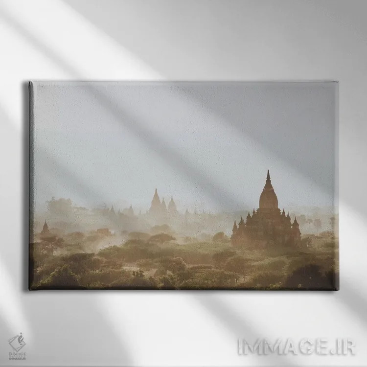 تابلو دکوراتیو باگان، میانمار I اثر لوک آنتونی گرم - نمای روبهرو روی دیوار