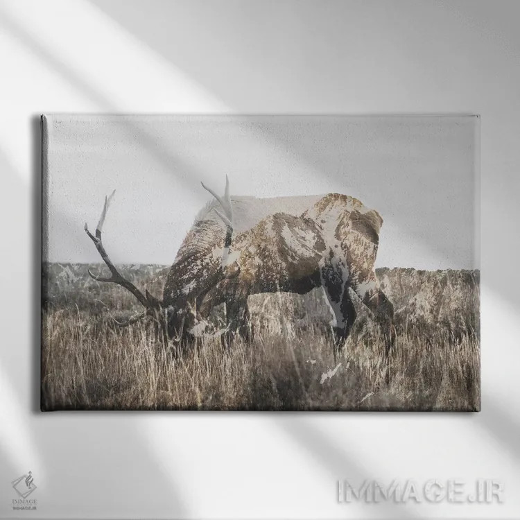 تابلو دکوراتیو در دل طبیعت II اثر لوک آنتونی گرم - نمای روبهرو روی دیوار