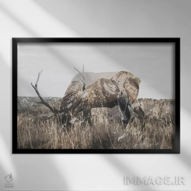 تابلو دکوراتیو در دل طبیعت II اثر لوک آنتونی گرم - نمای قابدار مشکی