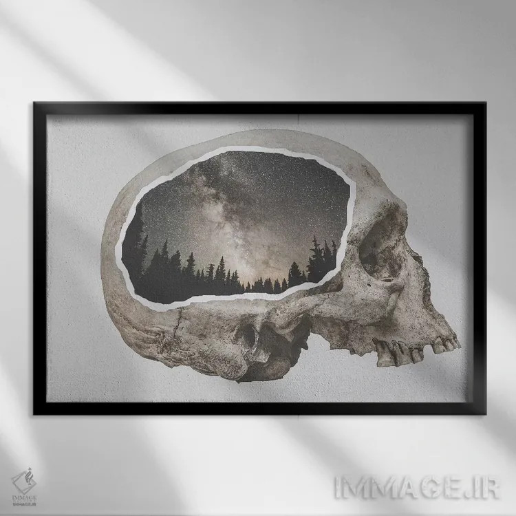 تابلو دکوراتیو در دل طبیعت I اثر لوک آنتونی گرم - نمای قابدار مشکی