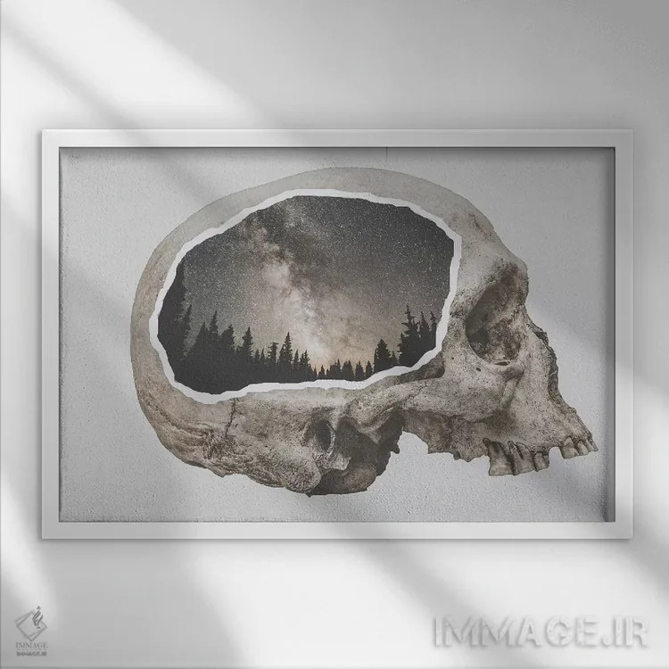 تابلو دکوراتیو در دل طبیعت I اثر لوک آنتونی گرم - نمای قابدار سفید