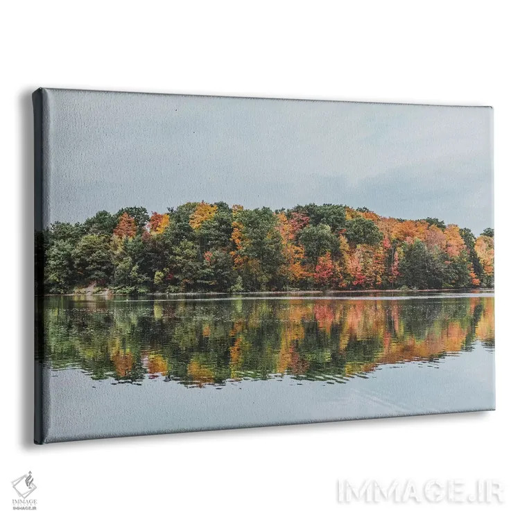 تابلو دکوراتیو دریاچه باند، کانادا اثر لوک آنتونی گرم - نمای پرسپکتیو محصول