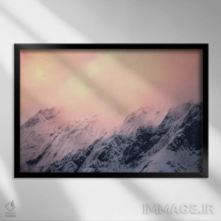 تابلو دکوراتیو پارک ملی کوه اسپایرینگ، نیوزیلند II اثر لوک آنتونی گرم - نمای قابدار مشکی