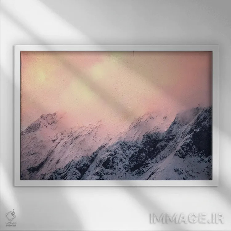 تابلو دکوراتیو پارک ملی کوه اسپایرینگ، نیوزیلند II اثر لوک آنتونی گرم - نمای قابدار سفید