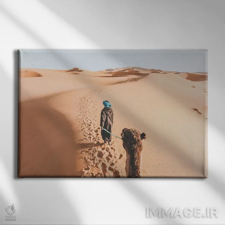 تابلو دکوراتیو بیابان صحرا - ۲ اثر لوک آنتونی گرم - نمای روبهرو روی دیوار