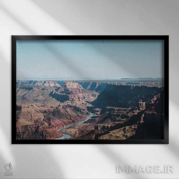 تابلو دکوراتیو گرند کنیون اثر لوک آنتونی گرم - نمای قابدار مشکی