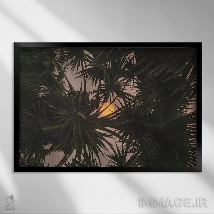 تابلو دکوراتیو سییم ریپ اثر لوک آنتونی گرم - نمای قابدار مشکی