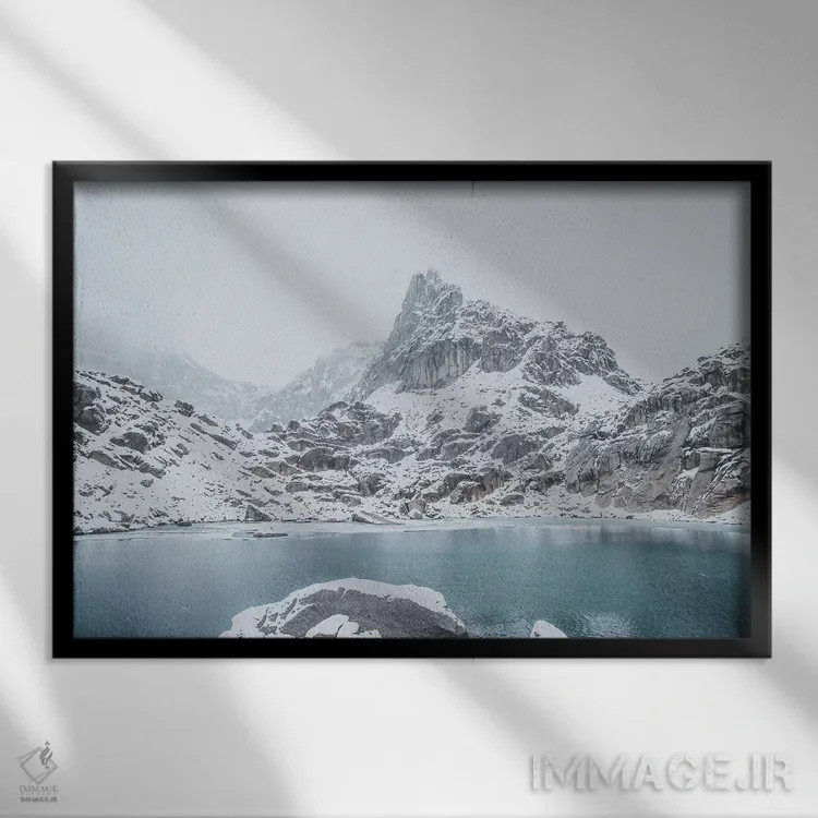 تابلو دکوراتیو پارک استانی بوگابو اثر لوک آنتونی گرم - نمای قابدار مشکی