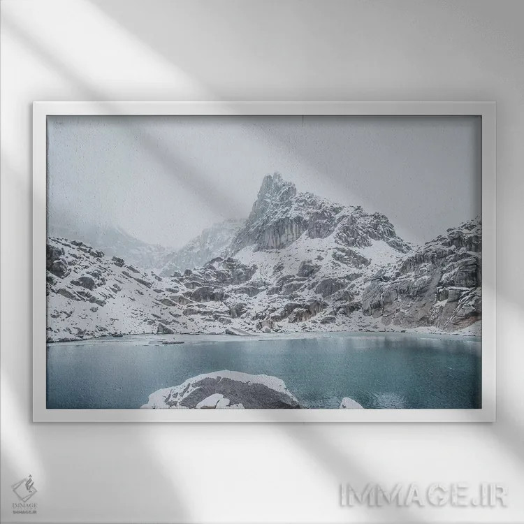 تابلو دکوراتیو پارک استانی بوگابو اثر لوک آنتونی گرم - نمای قابدار سفید