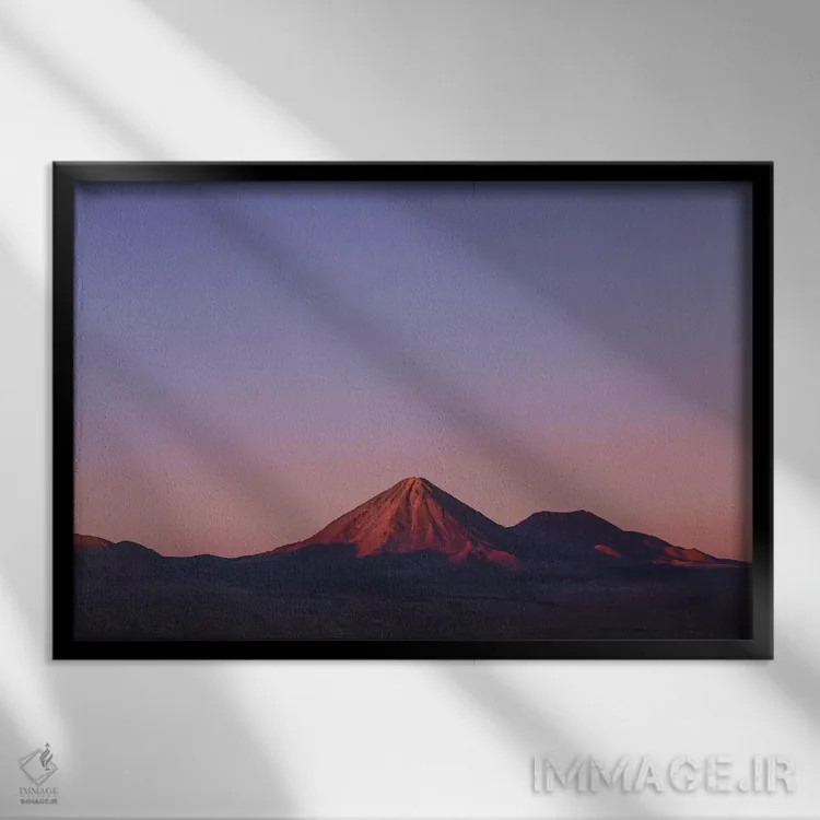 تابلو دکوراتیو سن پدرو د آتاکاما، شیلی اثر لوک آنتونی گرم - نمای قابدار مشکی