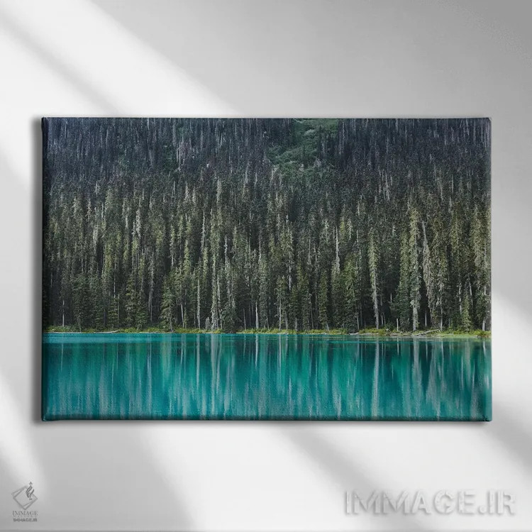 تابلو دکوراتیو دریاچه جفر اثر لوک آنتونی گرم - نمای روبهرو روی دیوار