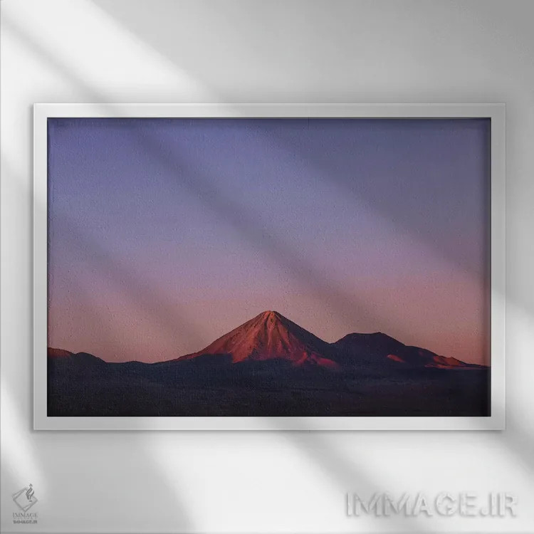 تابلو دکوراتیو سن پدرو د آتاکاما، شیلی اثر لوک آنتونی گرم - نمای قابدار سفید