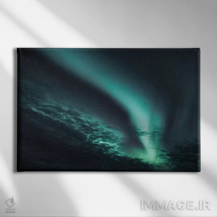 تابلو دکوراتیو آسمان شب اثر لوک آنتونی گرم - نمای روبهرو روی دیوار