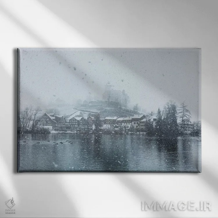 تابلو دکوراتیو بوخس، سوئیس اثر لوک آنتونی گرم - نمای روبهرو روی دیوار