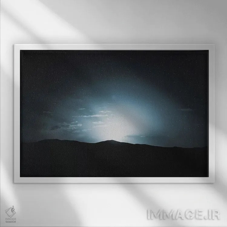 تابلو دکوراتیو مرزوگا، مراکش اثر لوک آنتونی گرم - نمای قابدار سفید