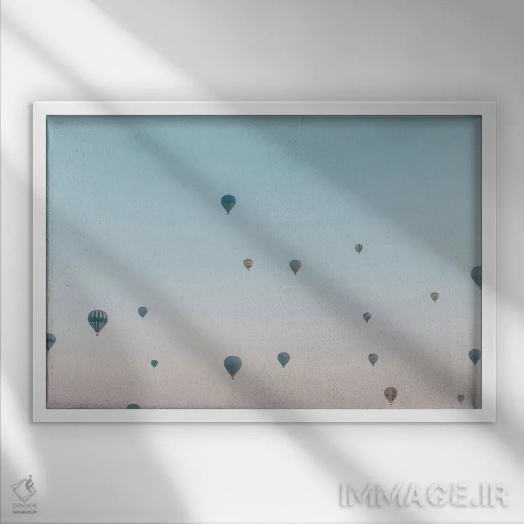 تابلو دکوراتیو کاپادوکیه، ترکیه اثر لوک آنتونی گرم - نمای قابدار سفید