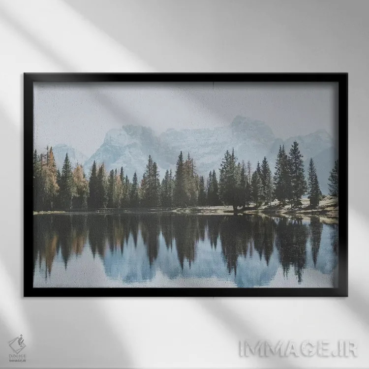 تابلو دکوراتیو دولومیت، ایتالیا اثر لوک آنتونی گرم - نمای قابدار مشکی