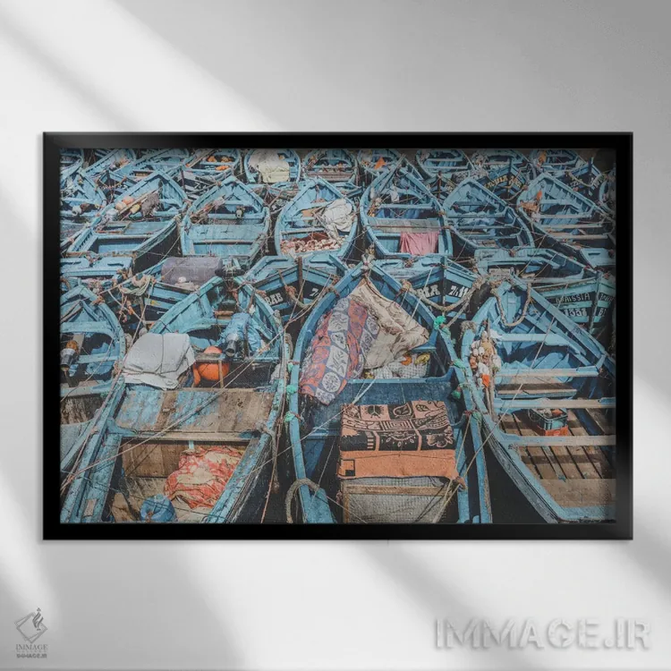 تابلو دکوراتیو صویره، مراکش اثر لوک آنتونی گرم - نمای قابدار مشکی