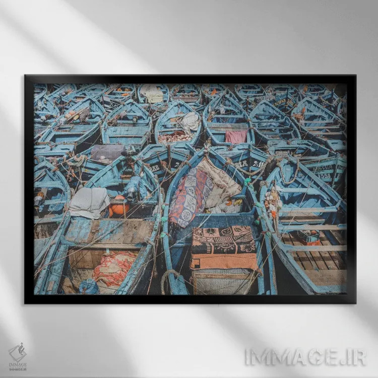 تابلو دکوراتیو صویره، مراکش اثر لوک آنتونی گرم - نمای قابدار مشکی