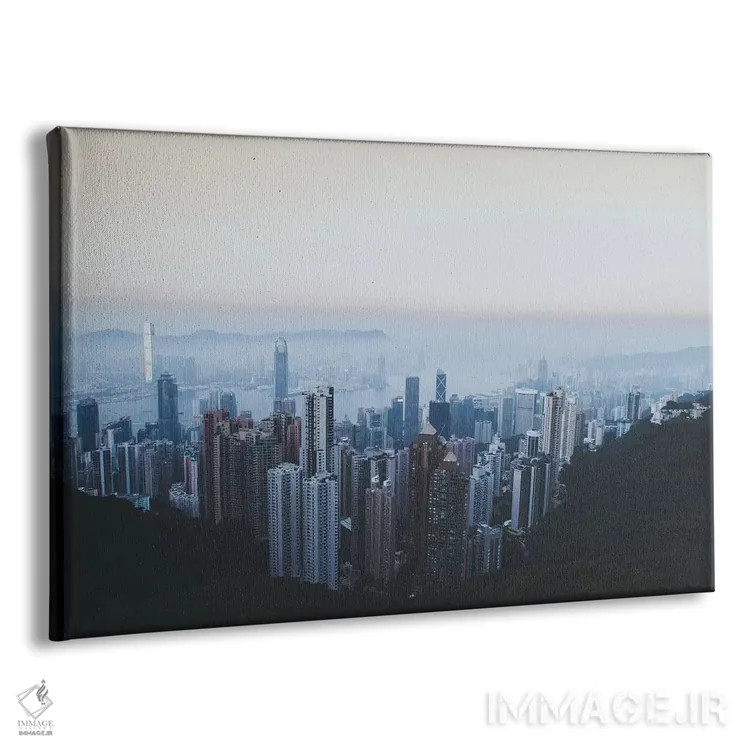 تابلو دکوراتیو هنگ کنگ اثر لوک آنتونی گرم - نمای پرسپکتیو محصول