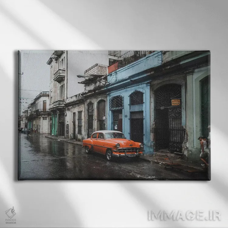 تابلو دکوراتیو هاوانا، کوبا اثر لوک آنتونی گرم - نمای روبهرو روی دیوار