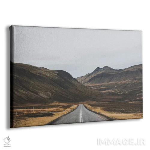 تابلو دکوراتیو جاده روستایی ایسلند اثر لوک آنتونی گرم - نمای پرسپکتیو محصول