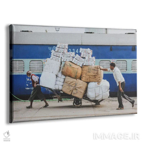 تابلو دکوراتیو ایستگاه راه آهن لکهنو اثر لوک آنتونی گرم - نمای پرسپکتیو محصول