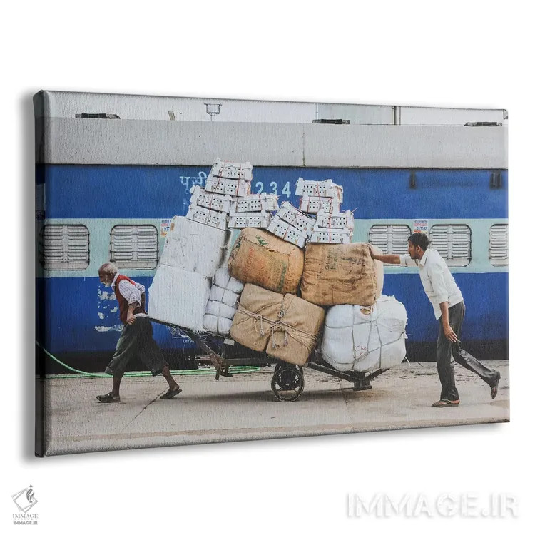 تابلو دکوراتیو ایستگاه راه آهن لکهنو اثر لوک آنتونی گرم - نمای پرسپکتیو محصول