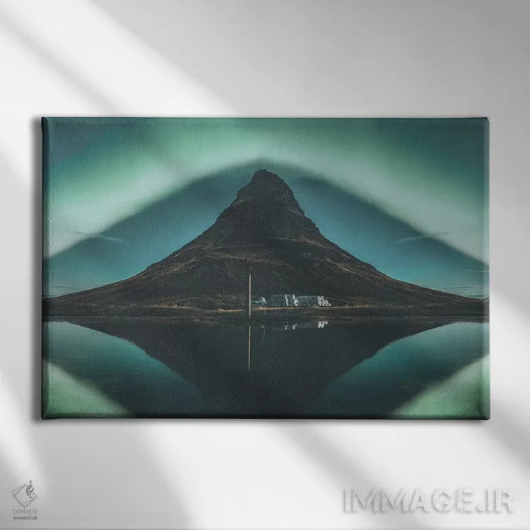 تابلو دکوراتیو کیرکیوفل، ایسلند اثر لوک آنتونی گرم - نمای روبهرو روی دیوار