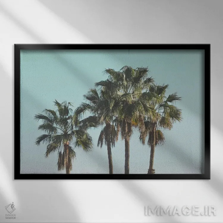 تابلو دکوراتیو لس آنجلس اثر لوک آنتونی گرم - نمای قابدار مشکی