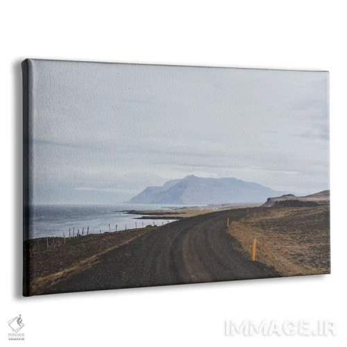 تابلو دکوراتیو جاده ساحلی ایسلند اثر لوک آنتونی گرم - نمای پرسپکتیو محصول