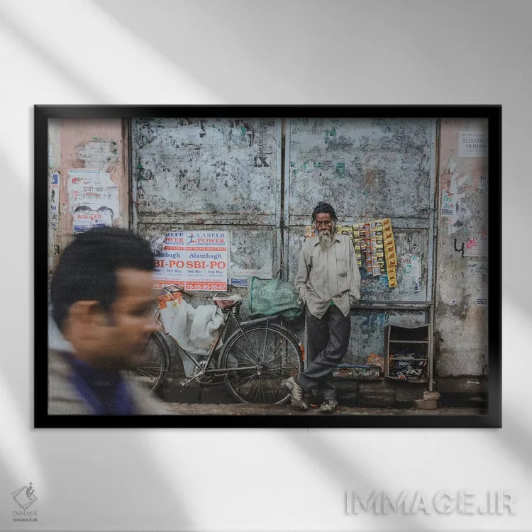 تابلو دکوراتیو لکهنو، هند اثر لوک آنتونی گرم - نمای قابدار مشکی
