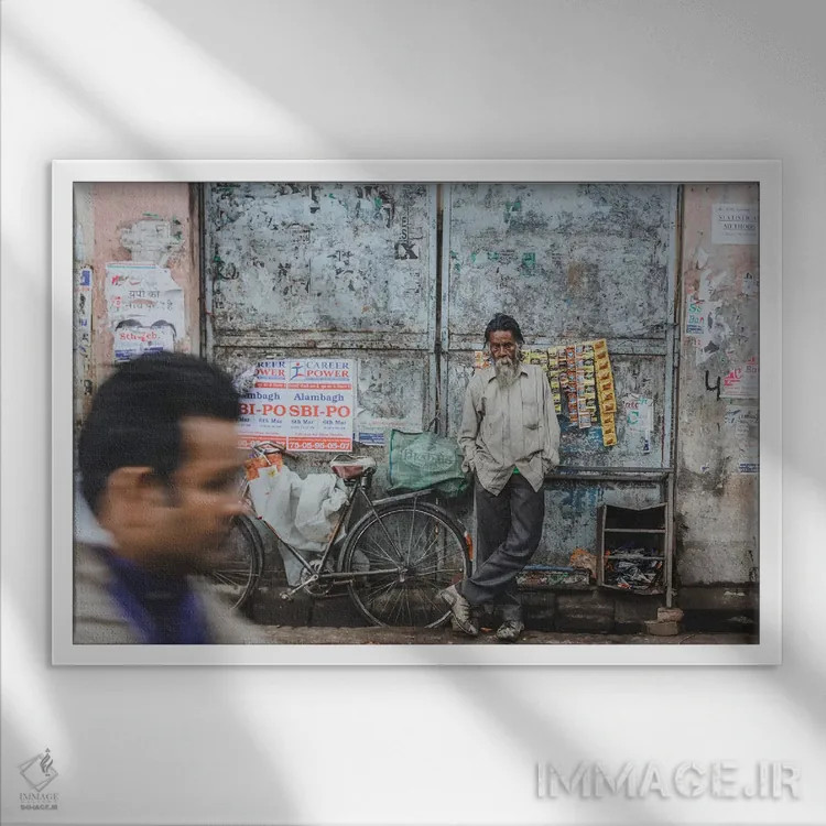 تابلو دکوراتیو لکهنو، هند اثر لوک آنتونی گرم - نمای قابدار سفید