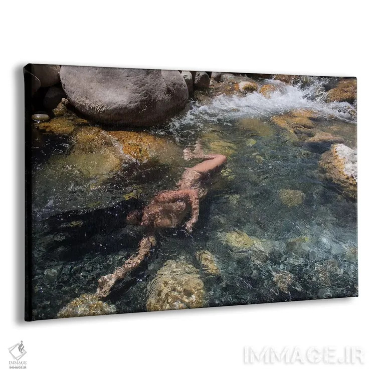 تابلو دکوراتیو جریان اثر گرگوری پرسکات - نمای پرسپکتیو محصول