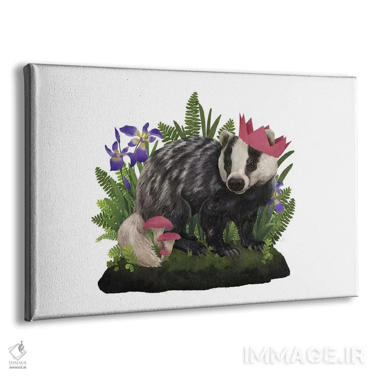 تابلو دکوراتیو ملکه گورکن اثر لورا گریوز - نمای پرسپکتیو محصول