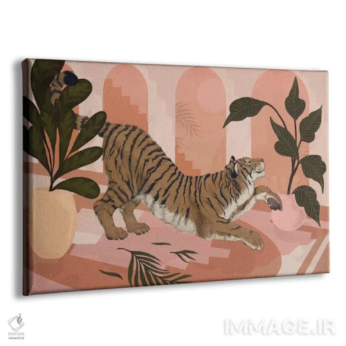 تابلو دکوراتیو ببر خونسرد اثر لورا گریوز - نمای پرسپکتیو محصول