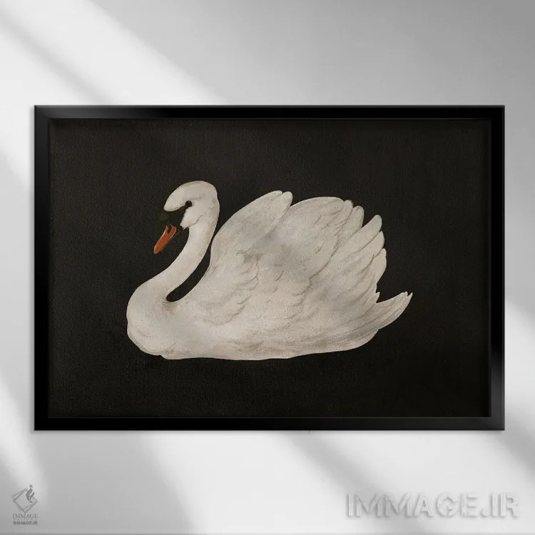 تابلو دکوراتیو قوی بی صدا اثر لورا گریوز - نمای قابدار مشکی