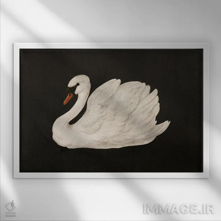 تابلو دکوراتیو قوی بی صدا اثر لورا گریوز - نمای قابدار سفید