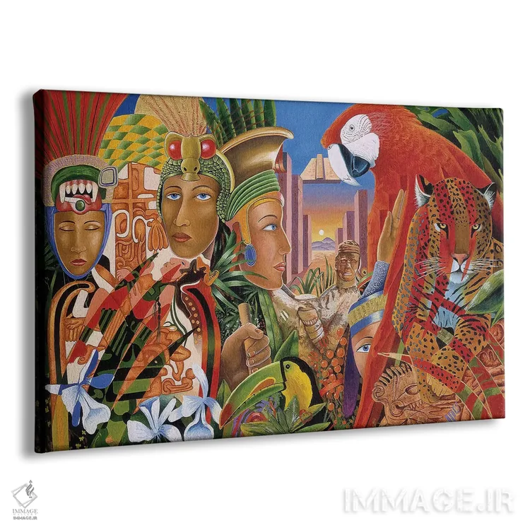 تابلو دکوراتیو روزهای آزتک اثر گرائیم استیونسون - نمای پرسپکتیو محصول