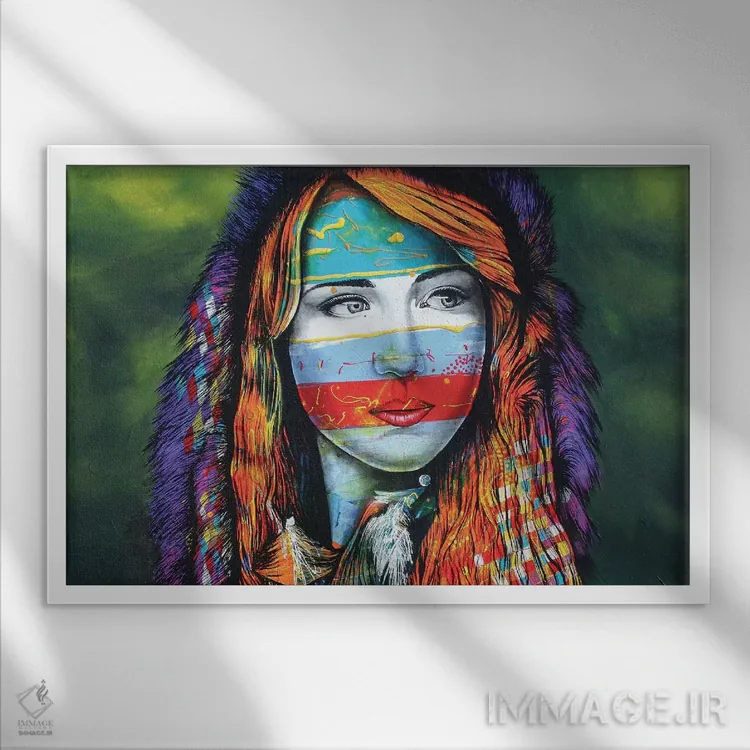 تابلو دکوراتیو خاطرات سلتی اثر گرائیم استیونسون - نمای قابدار سفید