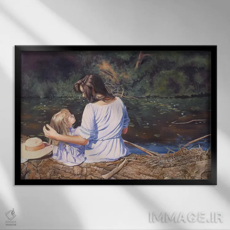 تابلو دکوراتیو خاطرات مادر من اثر گرائیم استیونسون - نمای قابدار مشکی